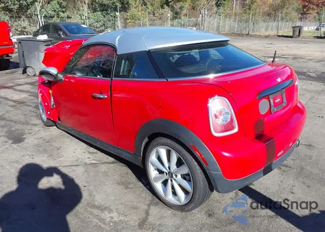 2012 Mini Cooper z USA, uszkodzony, nr VIN WMWSX1C55CT507073